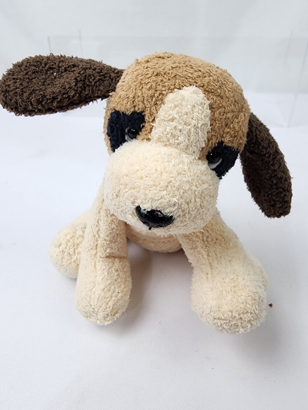 Russ Berrie Luv Pets Bandit 5” Plush Brown Tan Cream Puppy Dog Bean Bag Chamois